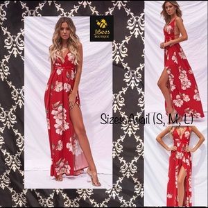 Long Red Maxi Dress